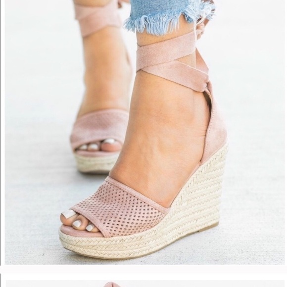 Vegan Suede Nude/Tan Espadrille Sandal - Picture 2 of 5